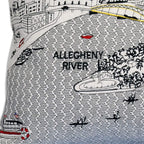 HomeRoots Cream 24' White Pittsburgh Daylight Skyline Lumbar Decorative Pillow