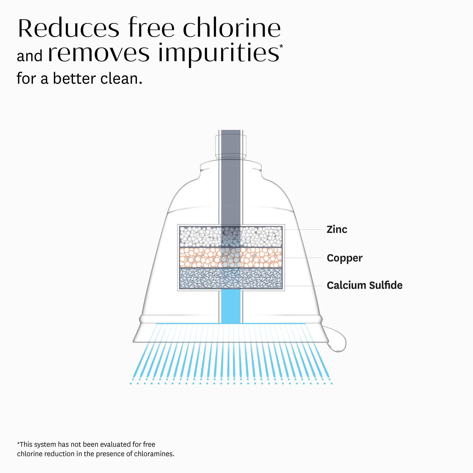T3 Source Showerhead | Adjustable Chrome Shower Head With Chlorine Filter | Copper, Zinc, And Calcium Water Mineral Filter Reduc