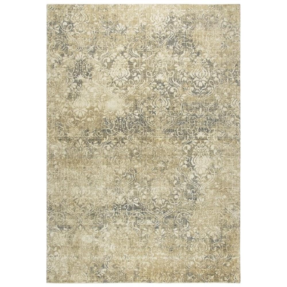 Rizzy Home Alora Decor Euphoria 5' X 8' Damask Beige/Gray/Rust/Blue Hybrid Area Rug