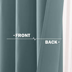 Nicetown Blackout Tiers Short Curtains For Bathroom Window 2 Panels Grommet Thermal Insulated Cafe Curtain For Kitchen/Nursery/Basement Small Windows, 26' Wide By 36' Long, Greyish Blue