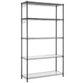 SONGMICS 5-Tier Storage Shelves, Wire Shelving Unit, Kitchen Metal Shelves, Storage Rack with Adjustable Shelves, Shelf Liners, 