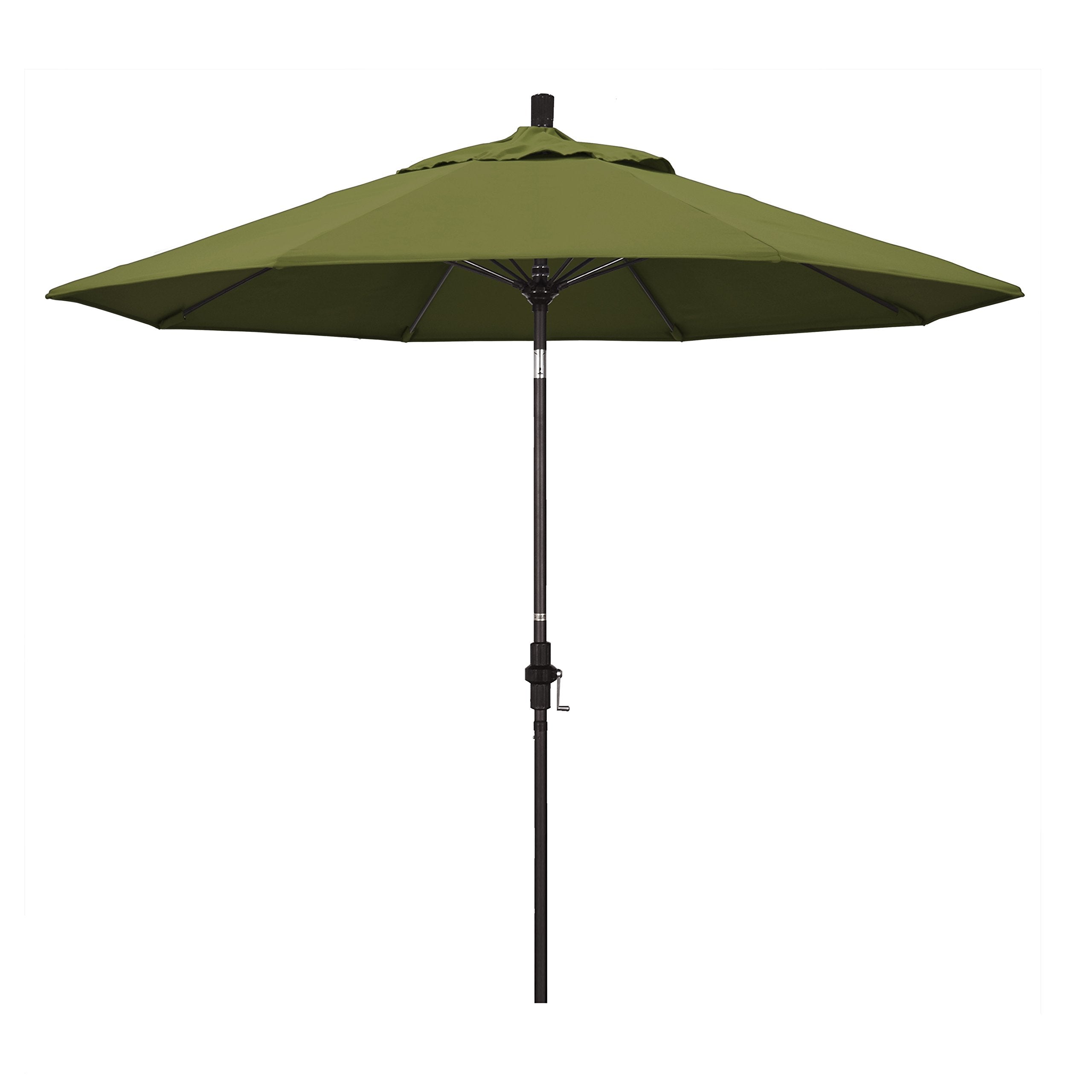 California Umbrella Gscuf908117-Sa21 9' Round Aluminum Pole Fiberglass Rib Market Patio Umbrella, 9-Foot, Palm