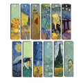 Van Gogh Bookmarks (12-Pack) - Starry Night - Sunflowers - Irises - Art Paintings Bookmarker - Cool Bookmarker For Men And Women