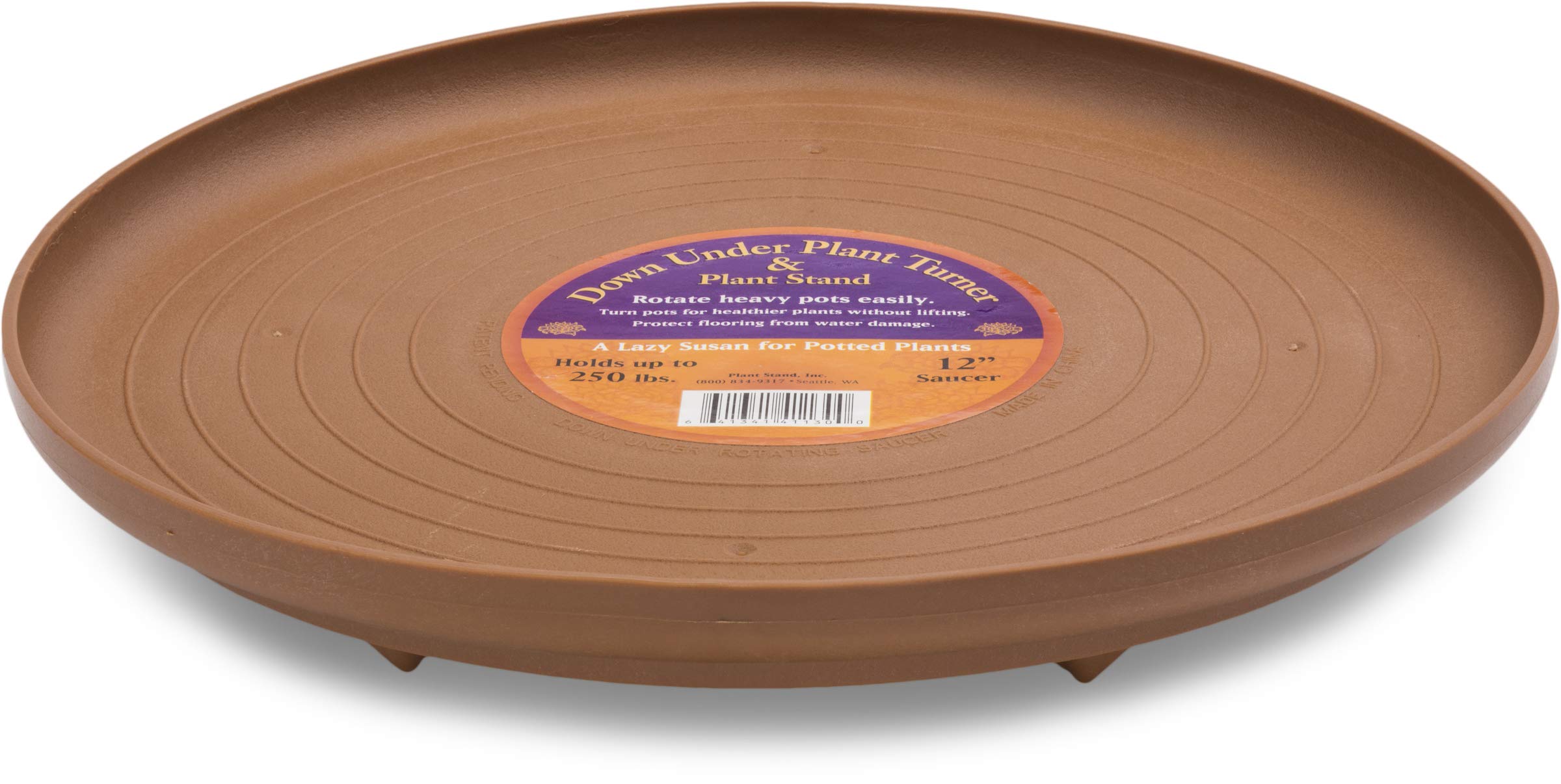 Bosmere S41130 Down Under Plant Turner, Heavy-Duty Rotating Plant Stand, Protects Decks, Wood Floors, Carpet, Tile, 250Lbs Capac