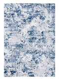 SAFAVIEH Amelia Collection Accent Rug - 4' x 6', Navy & Grey, Modern Abstract Design, Non-Shedding & Easy Care, Ideal for High T