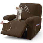 2024 Recliner Chair Covers (24''-37'') Newest 3-Piece Lazy Boy Recliner Cover, Stretch Slipcovers with Elastic & Ties that Stay 