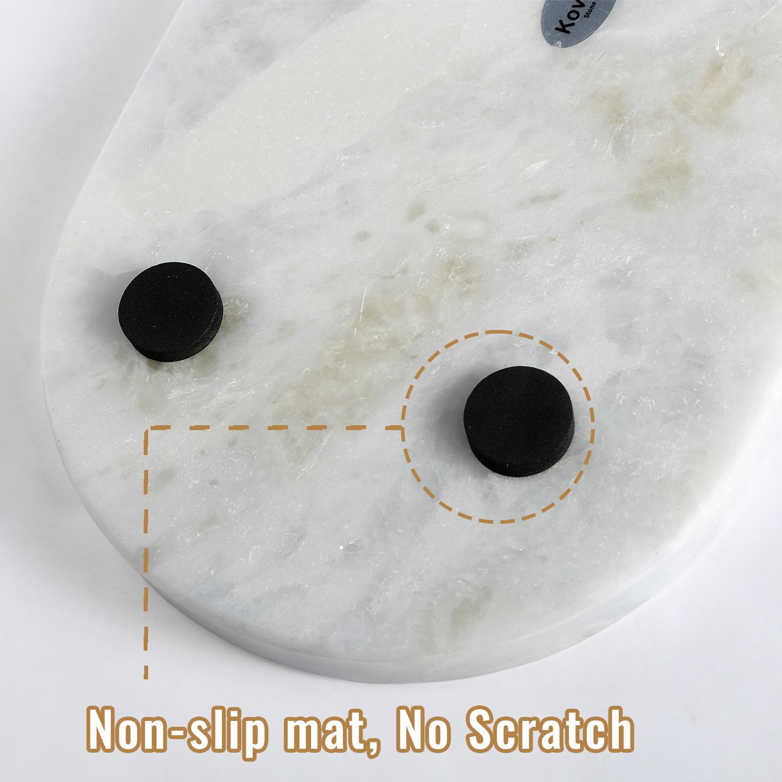 Koville African Natural Marble Tray, 12'' Vanity Decorative Tray Wabi Sabi Decor For Home, Countertop Organizer, Catchall Tray F