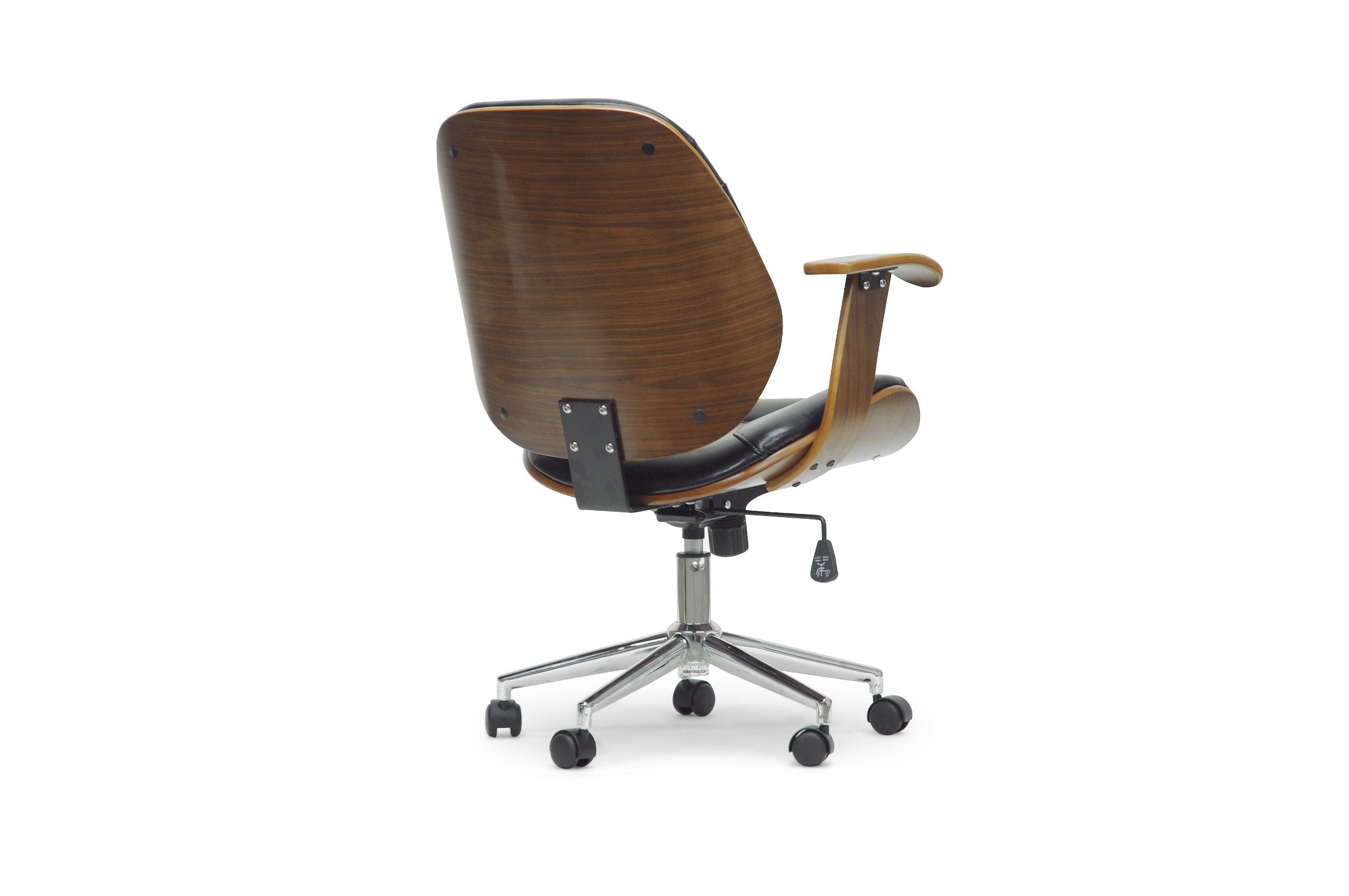 Baxton Studio Rathburn Modern Office Chair, Walnut/Black
