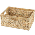 Large Wicker Basket, Water Hyacinth Wicker Storage Basket for Organizing