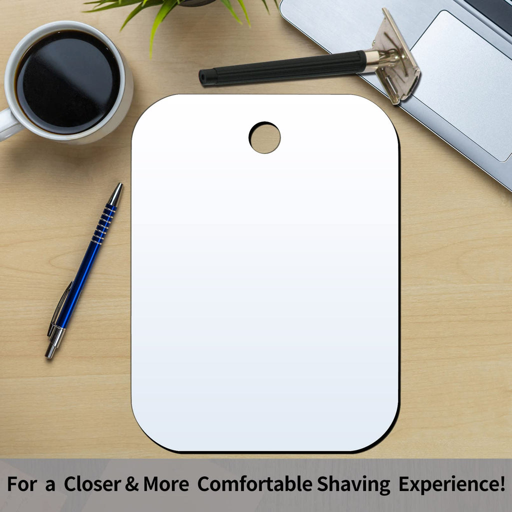 Shower Mirrors For Shaving Fogless,Small 8'X6',Camping Travel Shaving Mirrors For Men,Bathroom Mirror Wall Mounted Handheld Un