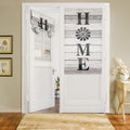 Door Curtains For Door Windows, Rustic Windmill Wood Door Window Curtains For French Glass Door, Privacy Thermal Insulated Tie U