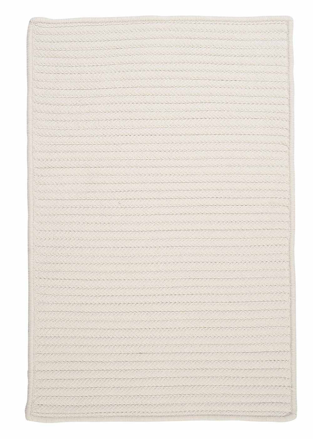 Colonial Mills Simply Home Solid Rectangular 12' X 15' Braided Modern Area Rug In White Solid