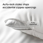 Niagara 2 Pack Of Pillow Protectors With Zipper, Queen Size, Effective Dust Protection, Quiet, Stay In Place Pillow Covers, Brea