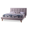 Baxton Studio Jonesy Platform, Queen, Beige