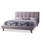 Baxton Studio Jonesy Platform, Queen, Beige