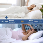 Grt Twin Mattress Protector Waterproof, 100% Waterproof Quilted Fitted Mattress Pad, Noiseless Hollow Cotton Mattress Cover, Fit