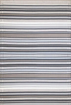 Mad Mats Outdoor/Indoor, Reversible Plastic Mat For Patio, Porch, Deck, Kitchen & Bath, Stripes (2.5' X 6', Cool Grey)
