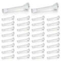 Ravinte Door Stoppers, 36 Pack White Spring Door Stops With Rubber Bumper, Door Stoppers For Bottom Of Door
