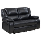 Coaster Home Furnishings Camila Upholstered Motion Reclining Loveseat Black