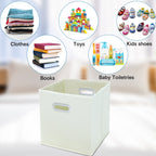 Storeone Fabric Storage Bins Cubes Baskets Containers-(11X11X11) With Dual Handles Cube Storage Organizer Bins For Shelf Closet,
