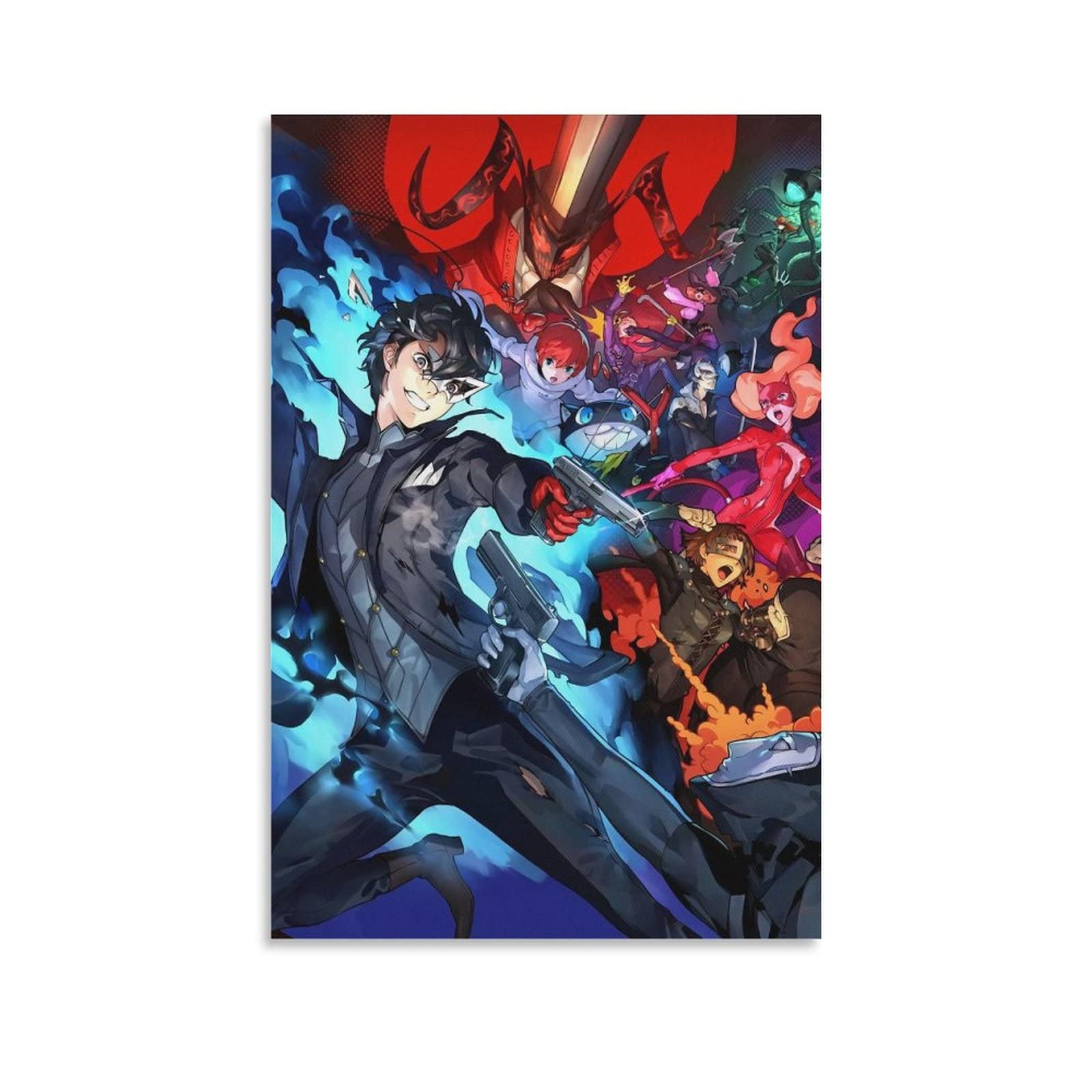 SIPMAN Persona 5 Anime Canvas Print Home Decorations Posters for Room Aesthetic Wall Art Poster Unframe 12x18inch(30x45cm)