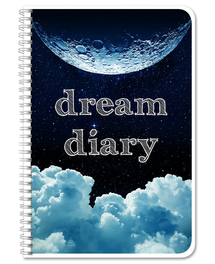 Bookfactory Dream Diary/Dream Journal/Log Book- 120 Pages - 6' X 9', Durable Thick Translucent Cover, Wire-O Binding (Log-126-