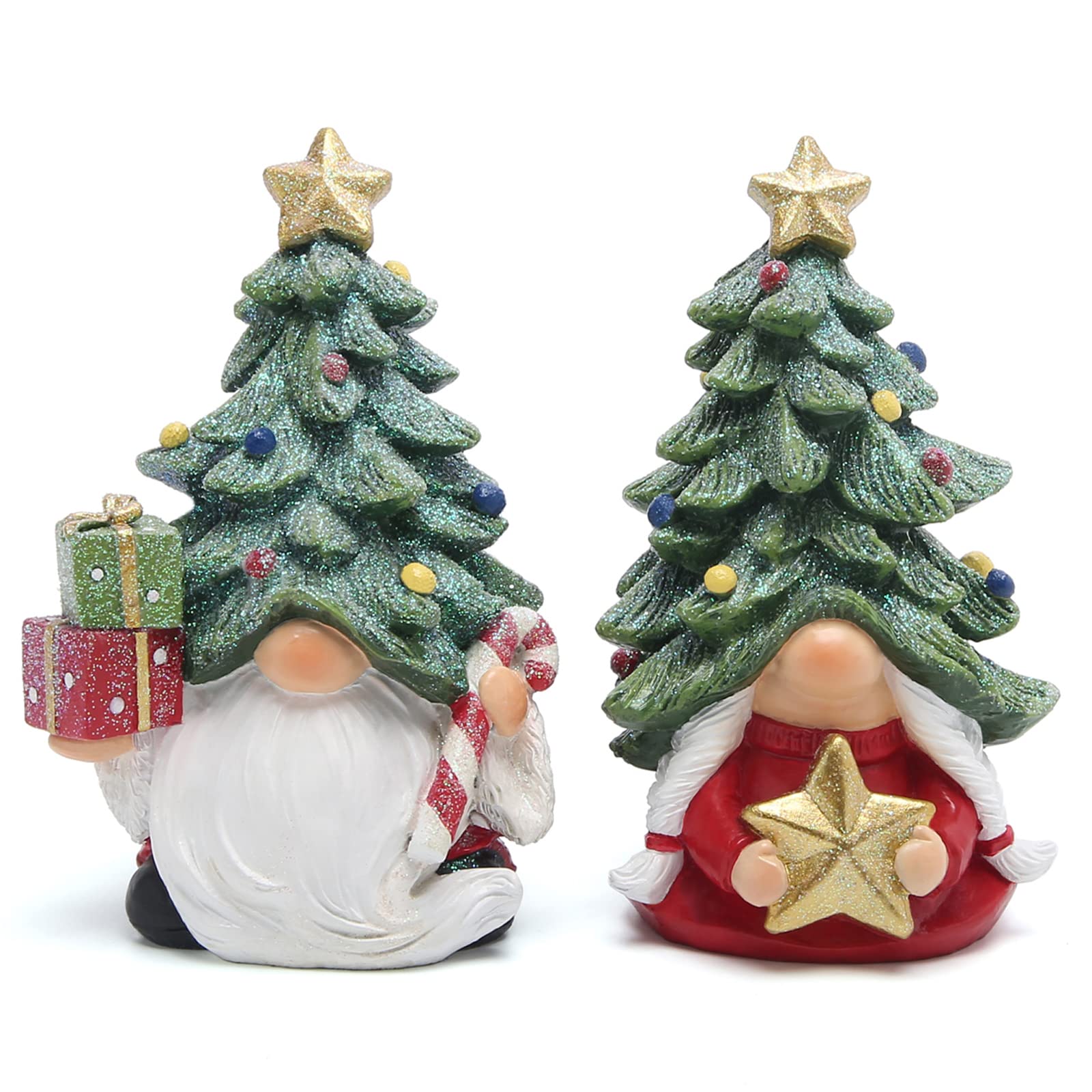 Hodao Christmas Gnomes Decorations Indoor Christmas Tree Gnomes Figurines Table Decorations Cute Christmas Gnomes Gifts (Christm