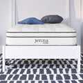 Modway Jenna 8” Innerspring and Memory Foam Narrow Twin Mattress With Individually Encased Coils White