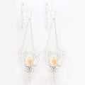 Koehler Christmas Holiday Home Decor Bedazzling Pendant Votive Candles Glass Wall Sconces