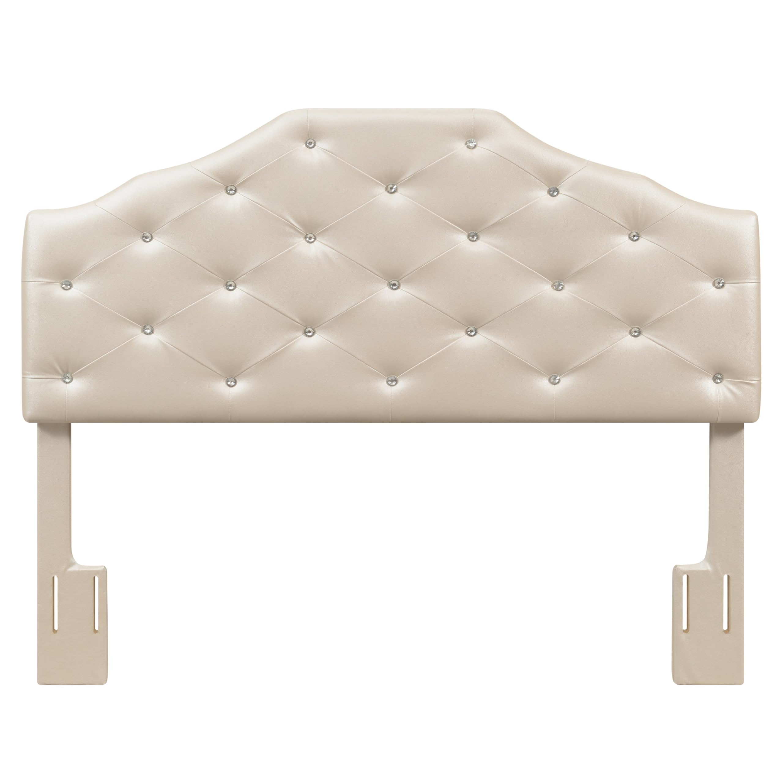 Dawson Queen Headboard Silver PU