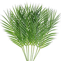 8 Pcs Artificial Areca Palm Leaves Stems Greenery Tropical Palm Tree Leaves Plants Faux Monstera Leaves for Palm Sunday Floral A