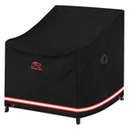 Turtle Life Patio Chair Cover, Heavy Duty Durable Waterproof Outdoor Lawn Armchair Deep Single Sofa Cover, Anti-Fading Cover For Chair, Black, 31' Wx 37' D X 30' H