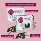 Hyacinth Incense Cones - Total 20 Cone Incense - Dual Pack Of 10 Insence Cones - Incense Cones Scented - Cone Incense Scents - I