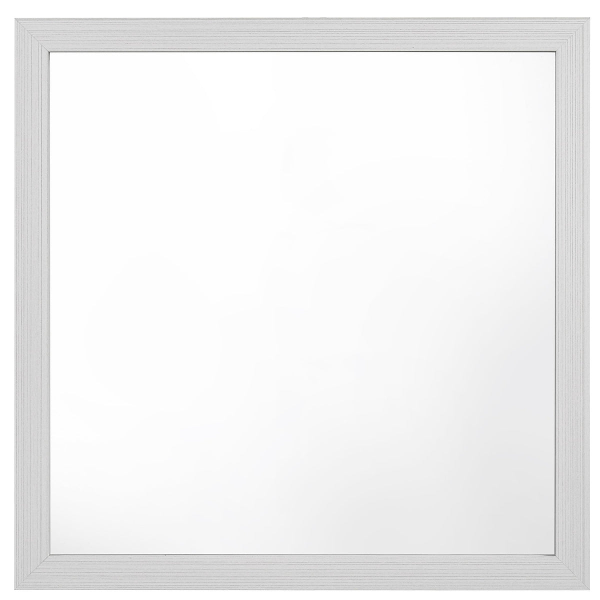 Acme Zeena Square Wooden Frame Mirror In White