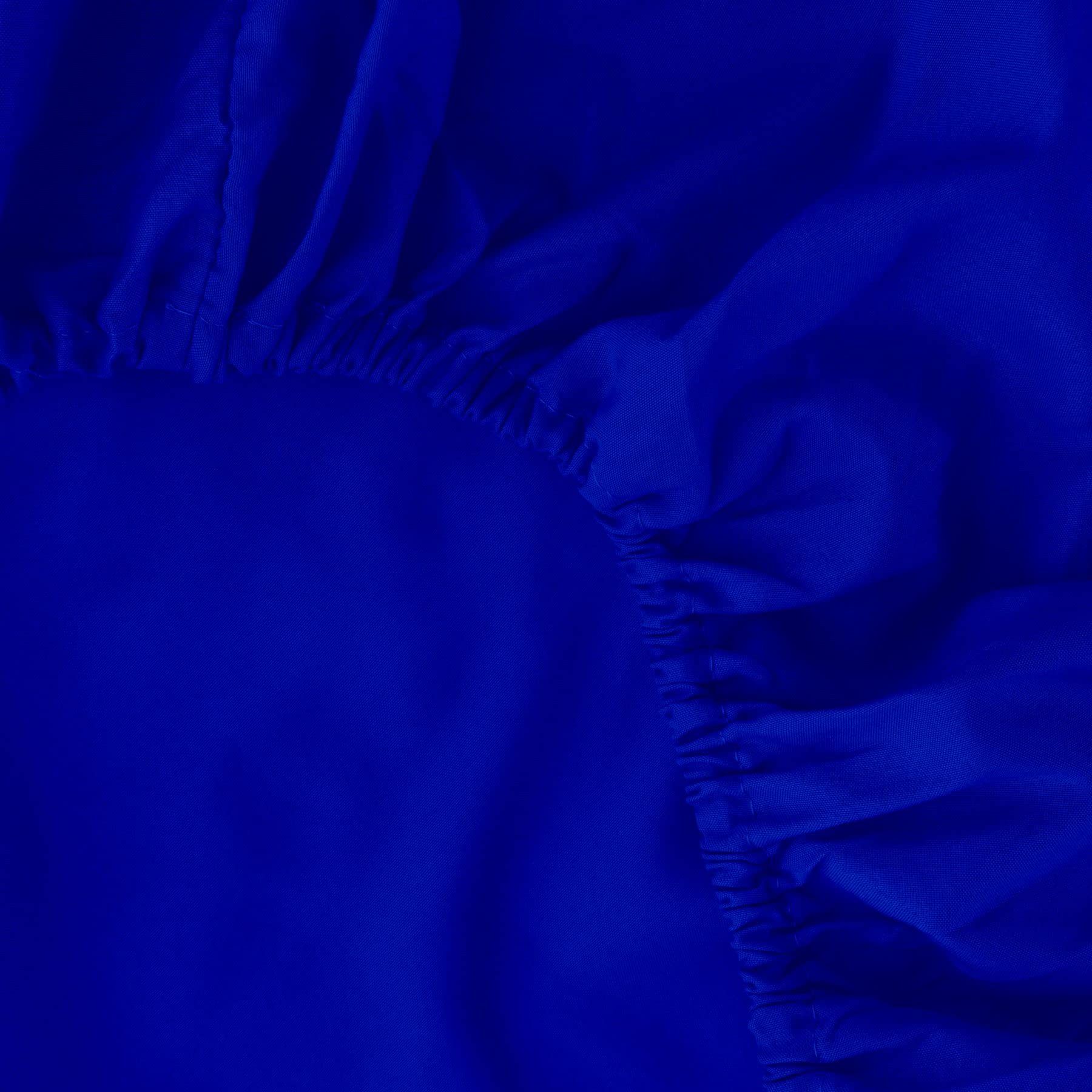 Ghooss Full Size Fitted Sheet-Single Fitted Deep Pocket Sheet Up To 14 Inch-Wrinkle-Fade-Stain Resistant-1 Pack(Royal Blue,Full)