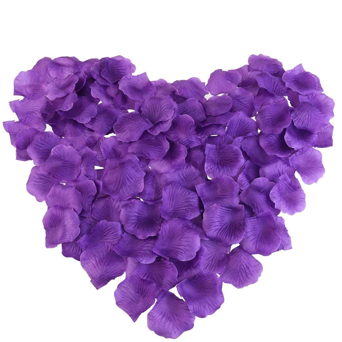 BinaryABC Artificial Silk Rose Petals,Valentine's Day Decorations, Romantic Flower Decor Wedding 1000Pcs(Purple)