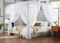 Treatmentex White Lace Curtains For Bedroom 95 Inch Length 3D Leaf And Floral Embroidered Sheer Window Drapes For Living Room Gu