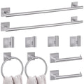 10 Pieces Bathroom Hardware Set Brushed Nickel Towel Bar Set Includes 23.6    Towel Bar, Towel Ring Holder, Toilet Paper Holder 