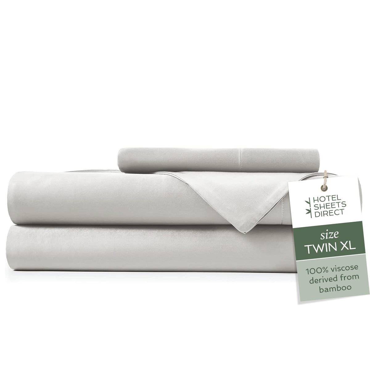 Hotel Sheets Direct 100% Viscose Derived From Bamboo Sheets Twin Xl - Cooling Luxury Bed Sheets W Deep Pocket - Silky Soft - Lig