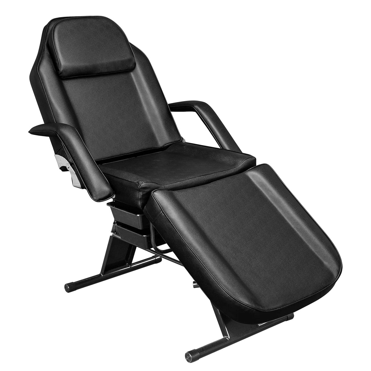 OmySalon Massage Salon Tattoo Chair Esthetician Bed with Beauty Basket, Professional Tattoo Table Salon Spa Equipment for Facial