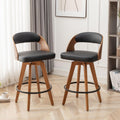 MEKLIBA Barstools Set of 2,Counter Height Bar Stools for Kitchen Island,30.3 Inch Modern Upholstered Bar Chair, Swivel Counter S