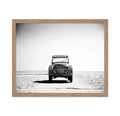 Poster Master Vintage Car on Beach Poster - Retro Beach Print - Photography Art - Gift for Travel Lover, Car Enthusiast - Chic W