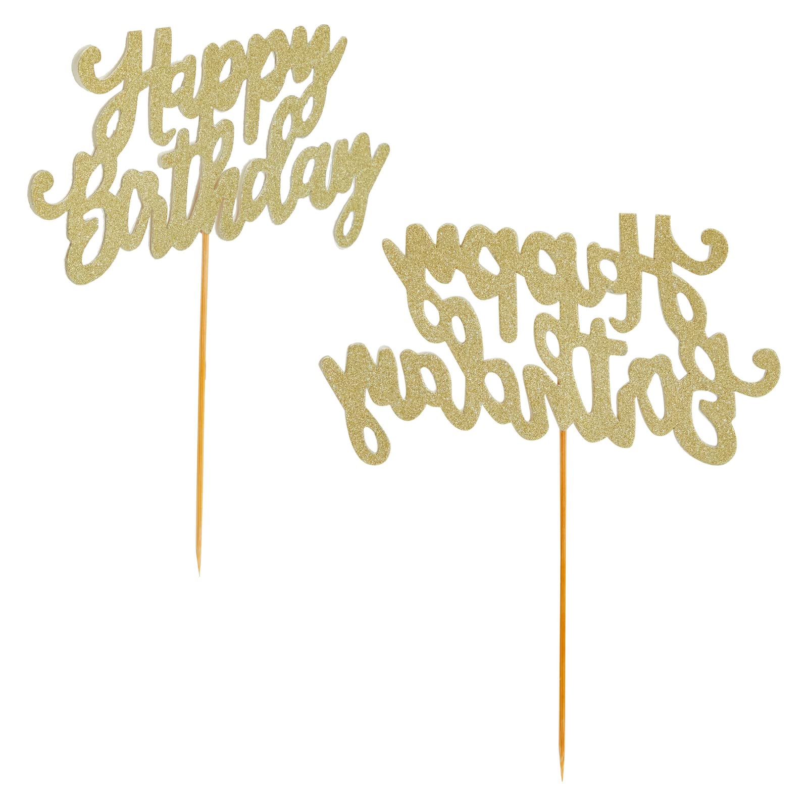 Blue Panda - Funny Gold Happy Birthday Banner And Cake Topper Set, Holy Sh*T You'Re Old Party Decorations (10 Feet)