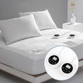 Queen Size Electric Heated Mattress Pad 10 Heat Settings Dual Control With Timer For 1-12 Hours Auto Off,Lighted Button (One Yea