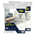 Packrite Plastic Drop Cloths For Painting Extra Large Extra Thick Dust Covers For Furniture 2 Mil Thick, 10 Feet X 20 Feet, 2 Pa