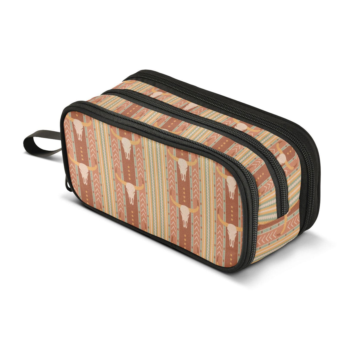 Junzan Pencil Case Western Pattern Design Boho Large Capacity Pencil Pouch Pen Bag Student Stationery Office Supplies Gift For T