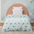 Boutique Living Rock N Room 100% Cotton 200 Tc Blue & White Dolphin Printed Reversible Single Comforter