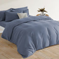Sonive Bedding Duvet Cover Set Super Soft And Breathable Double Brushed Microfiber 3 Pieces With Zipper Closure 8 Corner Ties (F