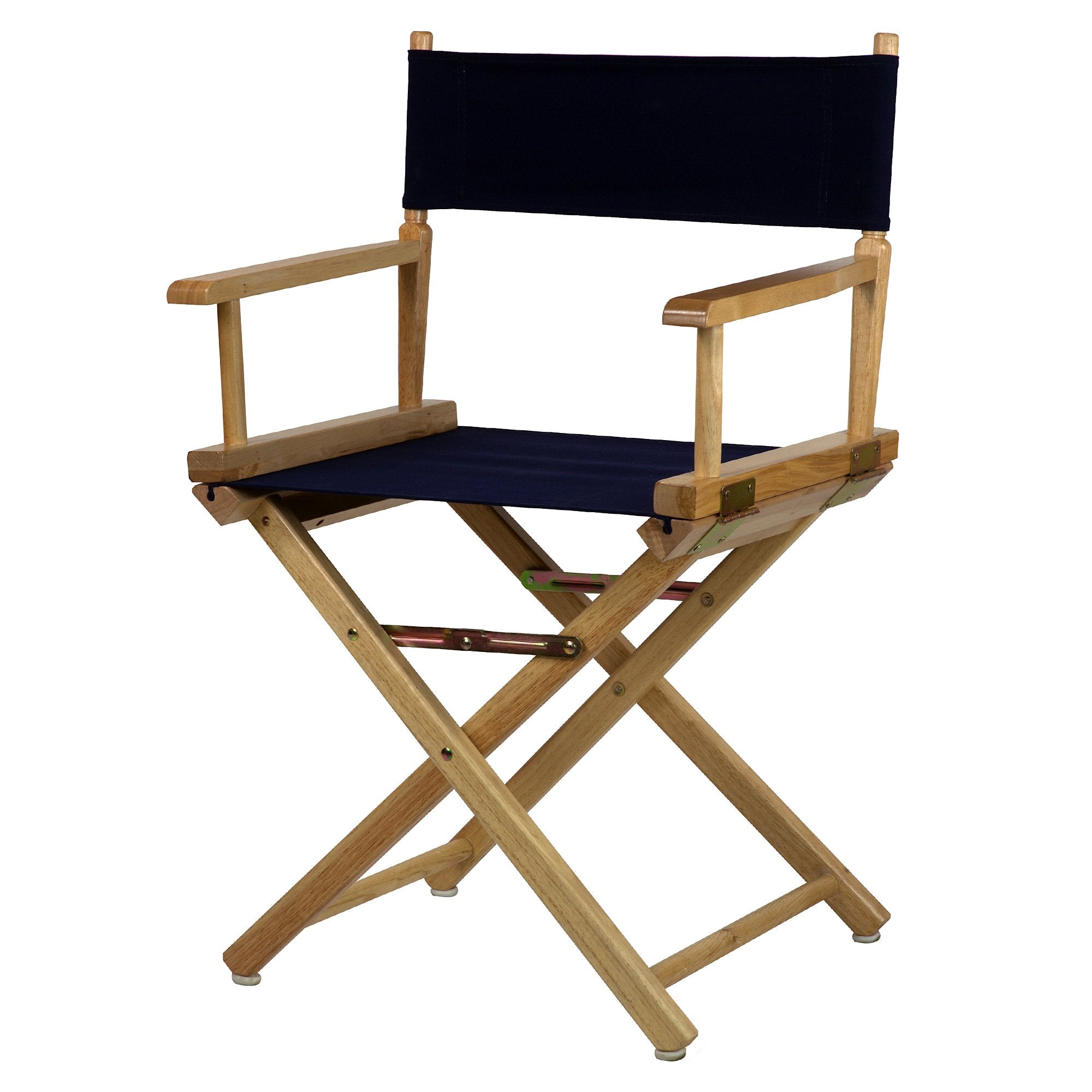 Casual Home 18" Director'S Chair Natural Frame With Navy Canvas