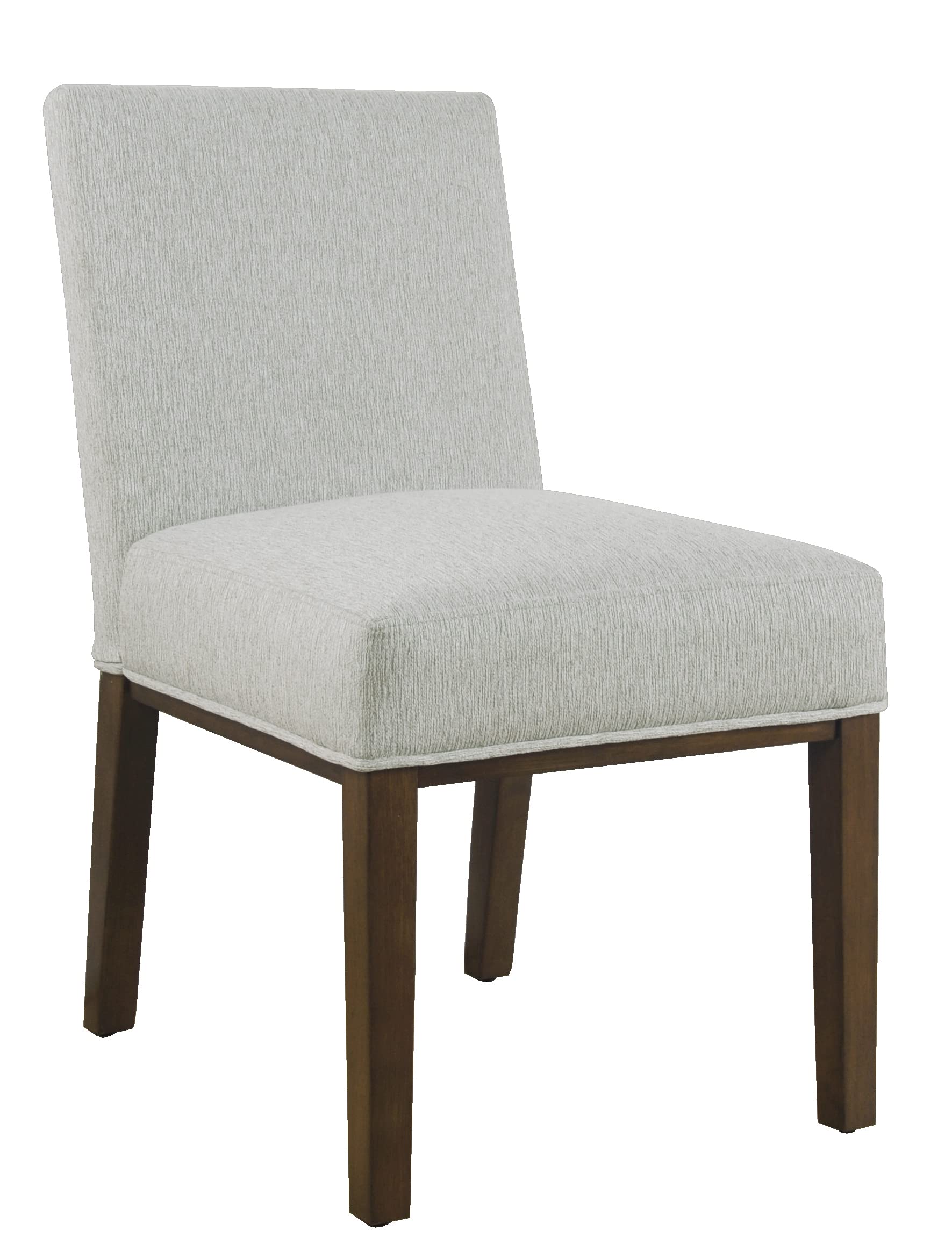 Homepop Kolbe Upholstered Dining Chair - Sustainable Gray Woven, 19.5' Seat Height, Ideal For 29-31 Inch Tables (Single Pack)